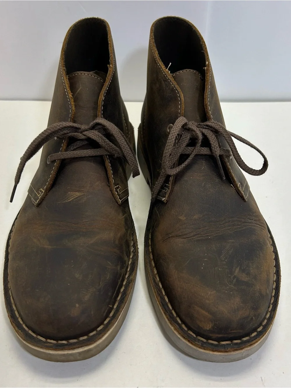 Clark’s Boots 15622 Brown Leather Chukka Boots men’s  size 8